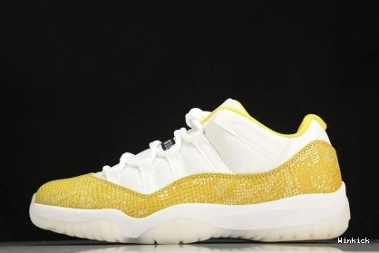 AH7860-107 Jordan Low Air 11 Snakeskin” “Yellow 0922